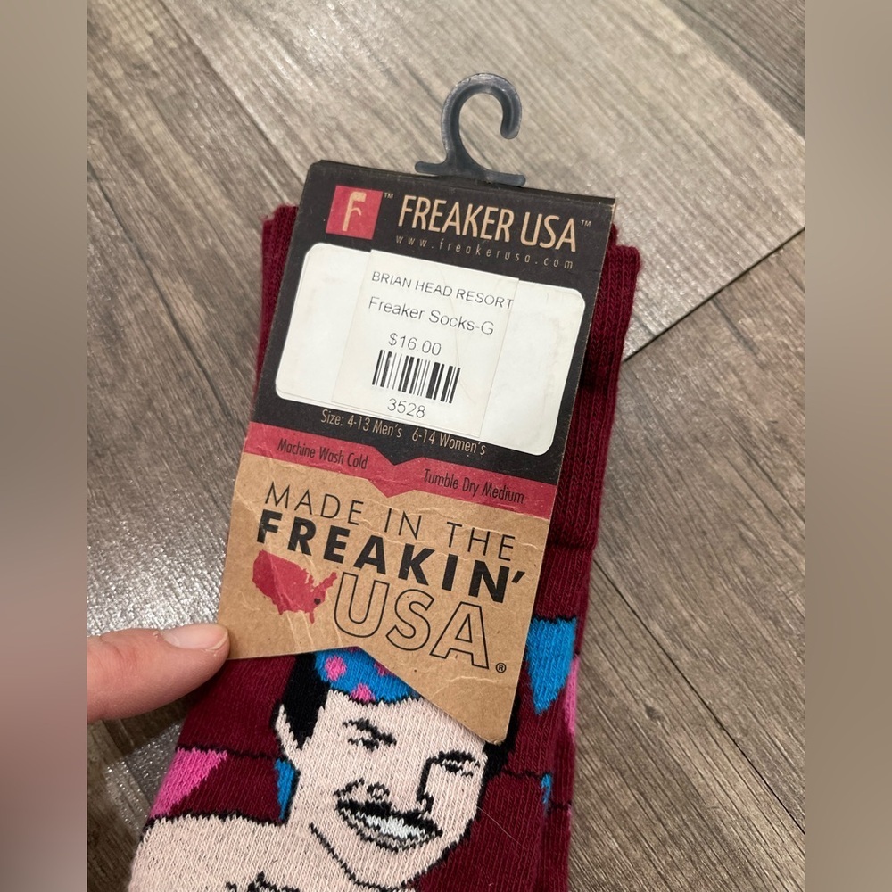 Freak feet *add to bundle free gift* USA funny socks Burt birthday suit new humo - Picture 3 of 5